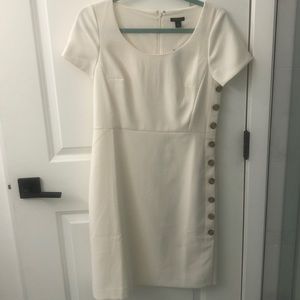 Ann Taylor Eggshell White Dress